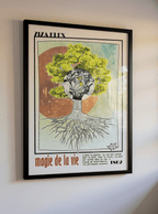 MAGIE DE LA VIE - Quality Art Print,21x29.7 cm / 8x12",earth,green,multicolored,Premium Wooden Framed Poster With Museum-Qualit(…),White frame,KLEX ART