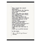 WHEN I HEARD THE LEARNED ASTRONOMER - WALT WHITMAN POEM - KLEX ART