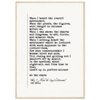 WHEN I HEARD THE LEARNED ASTRONOMER - WALT WHITMAN POEM - KLEX ART