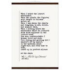 WHEN I HEARD THE LEARNED ASTRONOMER - WALT WHITMAN POEM - KLEX ART