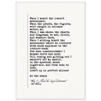 WHEN I HEARD THE LEARNED ASTRONOMER - WALT WHITMAN POEM - KLEX ART