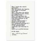 WHEN I HEARD THE LEARNED ASTRONOMER - WALT WHITMAN POEM - KLEX ART